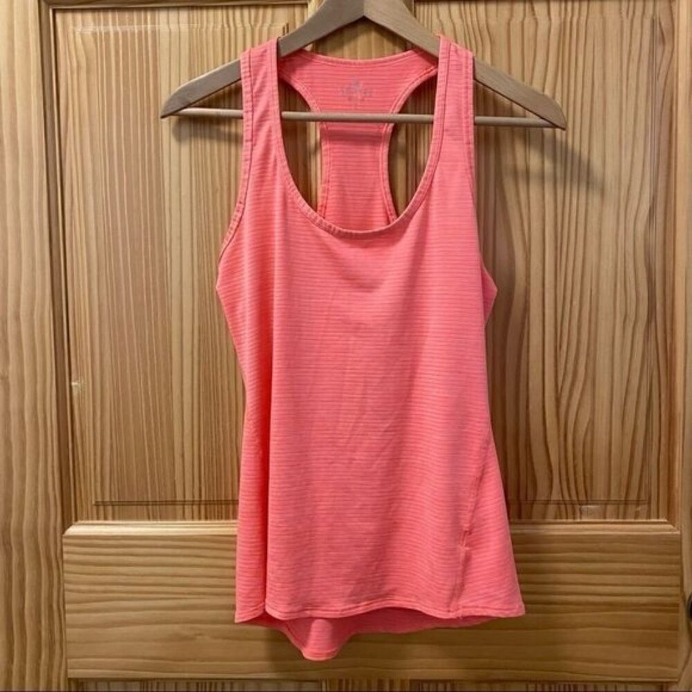 Athleta salmon pink blue tanks sleeveless shirts S